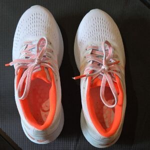 White and Orange Asics- Gel Kayano